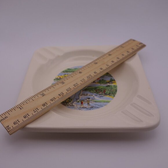 Lake George New York Ceramic Square Ash Tray - Picture 5 of 13